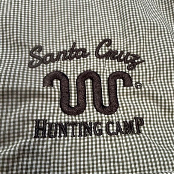 GameGuard Mens Santa Cruz Hunting Camp Fishing Shirt Green Check UPF 30 Large - Picture 3 of 9